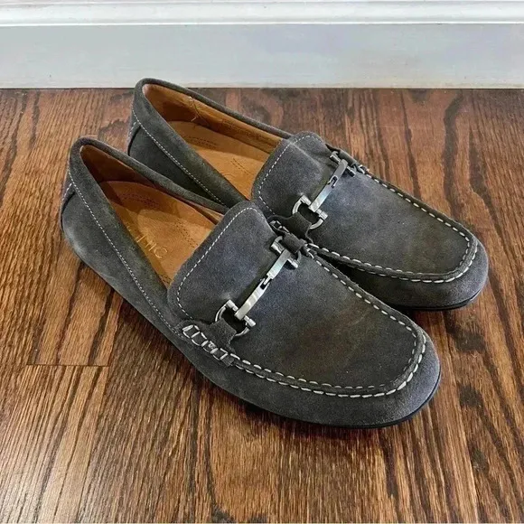 Vionic Men’s Loafers Slip On Dark Grey Leather 556 Mason Shoes Men’s Size 9 $119