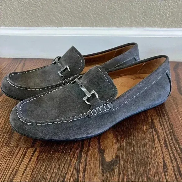 Vionic Men’s Loafers Slip On Dark Grey Leather 556 Mason Shoes Men’s Size 9 $119