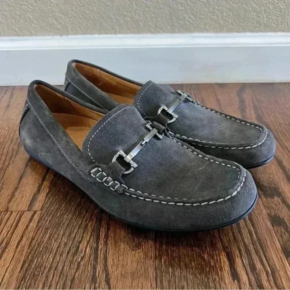 Vionic Men’s Loafers Slip On Dark Grey Leather 556 Mason Shoes Men’s Size 9 $119