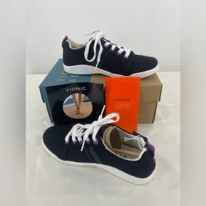 Vionic Stinson canvas sneakers, black with‎ purple Size 6