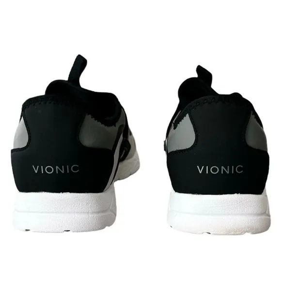 Vionic Vayda Slip On Shoes Sneakers Black &amp; Grey Women’s Size 6.5