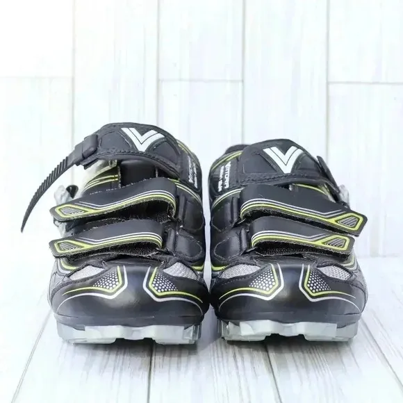 Vittoria Italian Cycling shoes Size 42.5 black/grey quick release buckle excelle