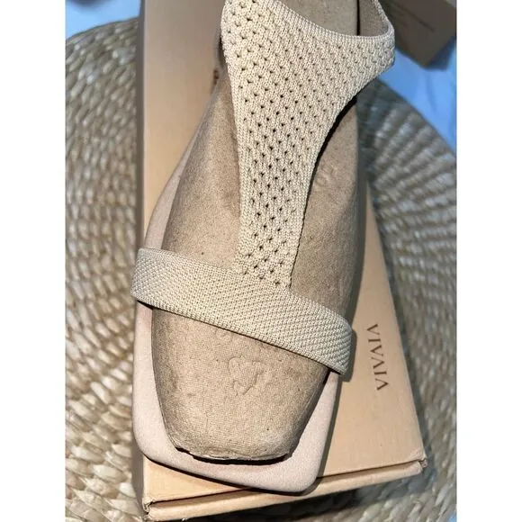 VIVAIA‎ Square-Toe Adjustable Sandal (Mia) EU42 US10.5