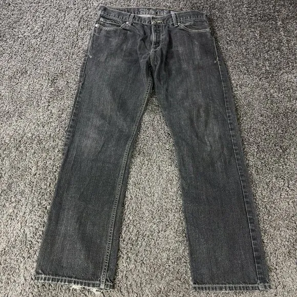 Vtg 90s Levis SilverTab Jeans Mens 34x31 Black Slim Straight Leg 1996