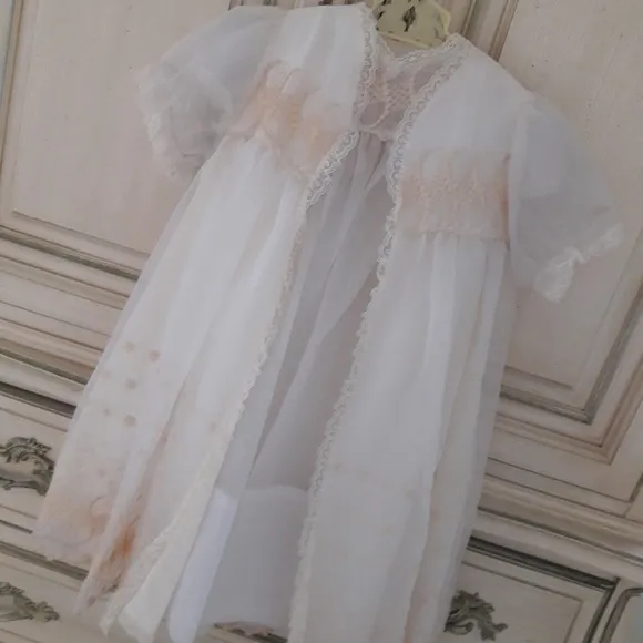 VTG FOUR PIECE CHRISTENING ENSEMBLE!