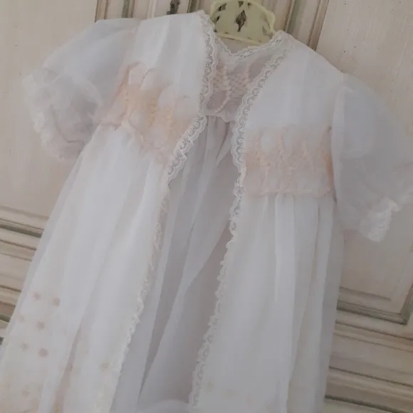 VTG FOUR PIECE CHRISTENING ENSEMBLE!