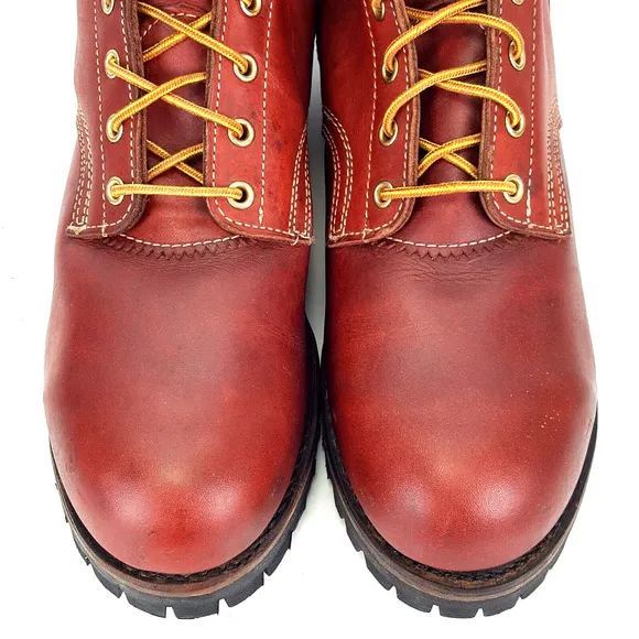 VTG Herman Survivors Logger Leather Insulated Steel Toe Boots Vibram Mens 13 W