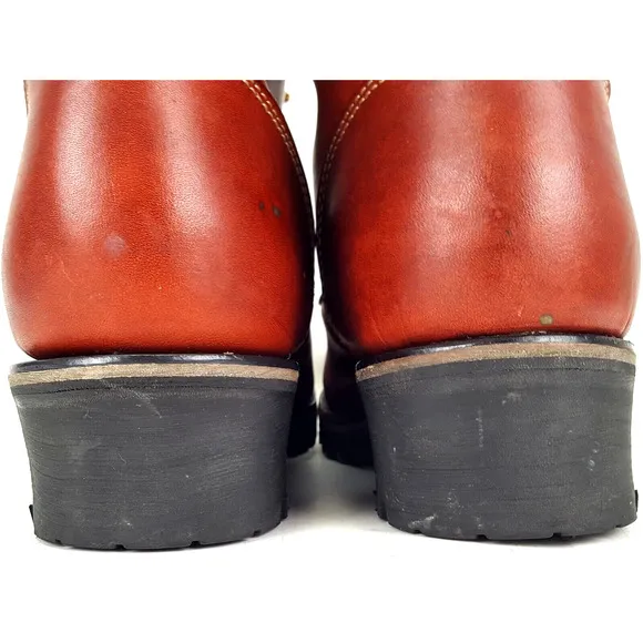 VTG Herman Survivors Logger Leather Insulated Steel Toe Boots Vibram Mens 13 W