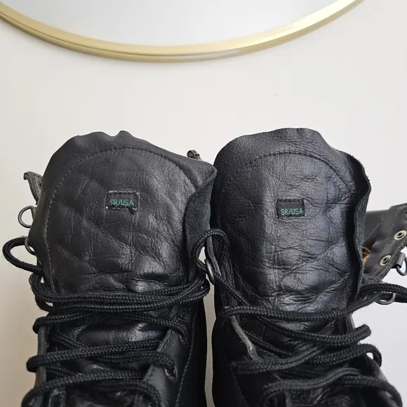 VTG Rocky USA Black Genuine Leather Combat Performance Thinsulate Boots 11.5M