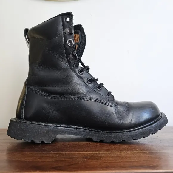 VTG Rocky USA Black Genuine Leather Combat Performance Thinsulate Boots 11.5M