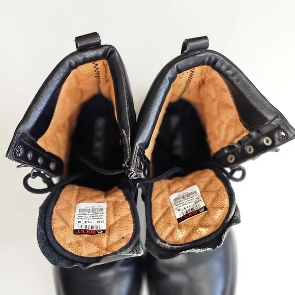 VTG Rocky USA Black Genuine Leather Combat Performance Thinsulate Boots 11.5M