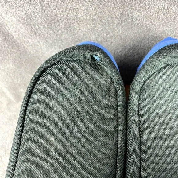 VTG The North Face Booties Down Fill Insulated Camp Slippers Shoes Blue Black
