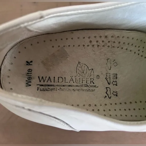 Waldlaufer Welte K Women’s Cream Strap Leather Comfort Shoes - Size 7