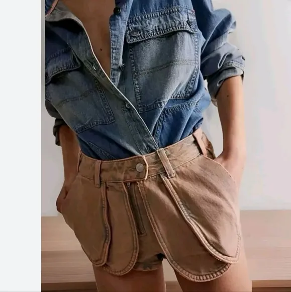 We The Free Prince Street Denim Short Sz-28