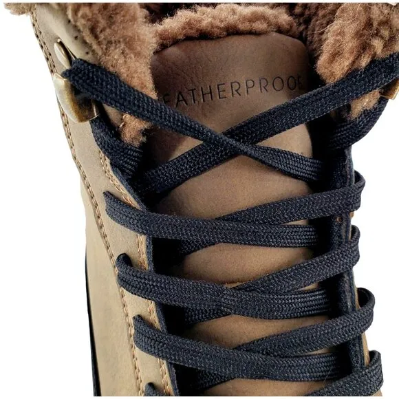 WEATHERPROOF Sneaker Boots Mens 10 Logjam Memory Foam Lace-up Outdoor Shoe Brown