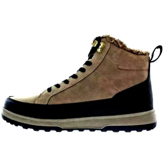 WEATHERPROOF Sneaker Boots Mens 10 Logjam Memory Foam Lace-up Outdoor Shoe Brown