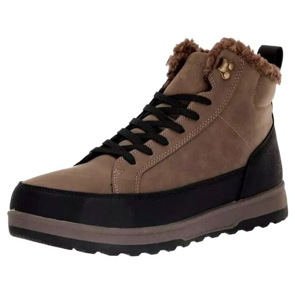 WEATHERPROOF Sneaker Boots Mens 10 Logjam Memory Foam Lace-up Outdoor Shoe Brown