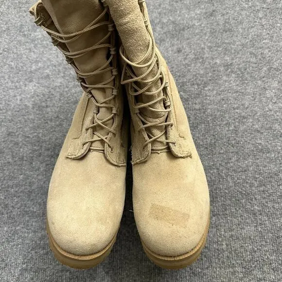 Wellco 263451 Mens 8 W Boots Desert Tan Suede Waterproof Military Combat Boots