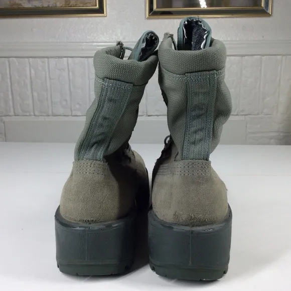 Wellco Air Force TW Boots Mens Size 8.5 R Combat Military Green Vibram Sole