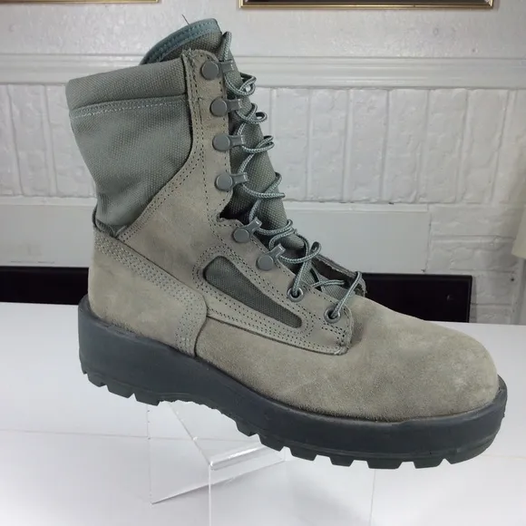 Wellco Air Force TW Boots Mens Size 8.5 R Combat Military Green Vibram Sole