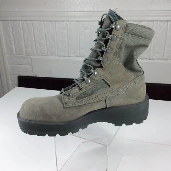 Wellco Air Force TW Boots Mens Size 8.5 R Combat Military Green Vibram Sole