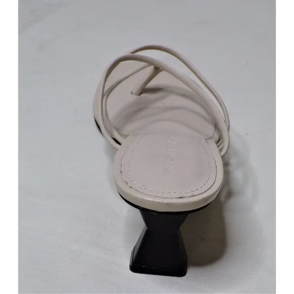 WHO WHAT WEAR Pearlina Sandal Shoes Ecru 11 NEW