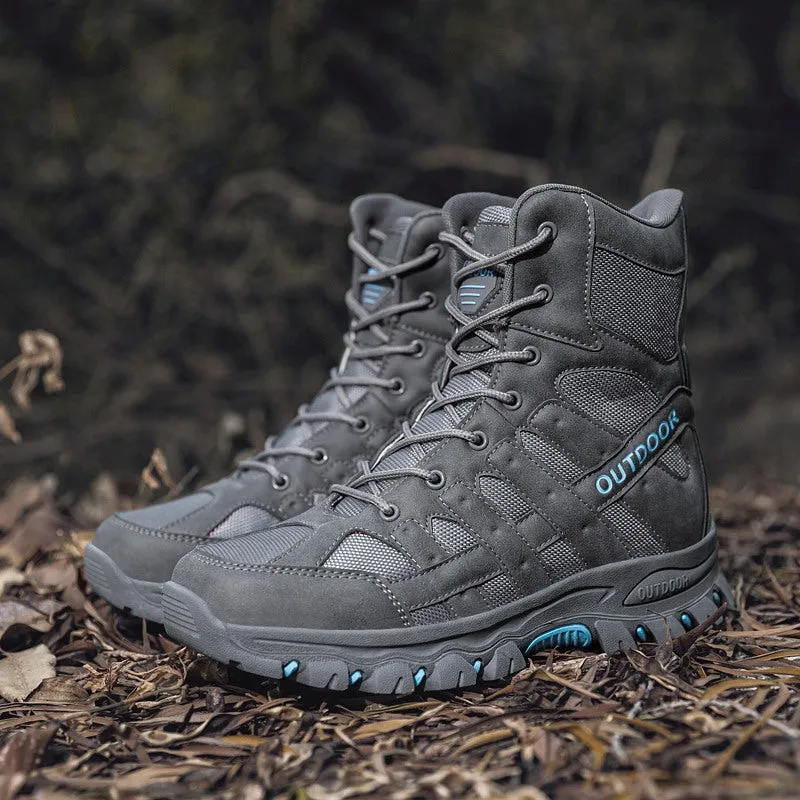 Wildking Men's High-Top Wear-Resistant Anti-Slip Off-Road Combat Boots A05