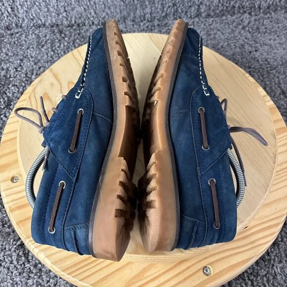 Wills Vegan Store Deck Shoes Men Size 10.5 Blue Loafer Moccasin Made in Portugal