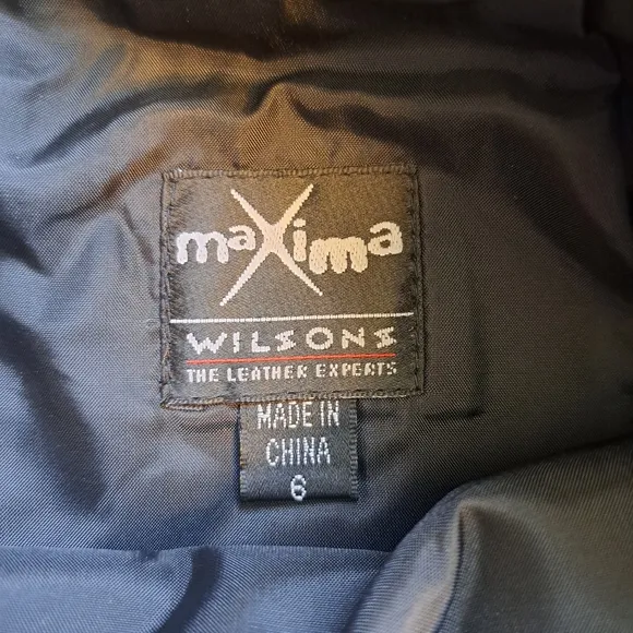 Wilsons Leather Maxima Black Leather Mini Skirt Vintage Y2K Belted Punk Size 6