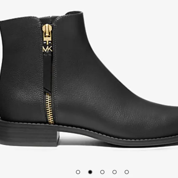 Women Michael Kors BRITT FLAT BOOTIE Shoes Black 10