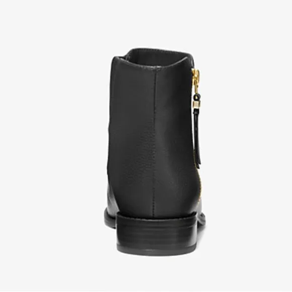 Women Michael Kors BRITT FLAT BOOTIE Shoes Black 10