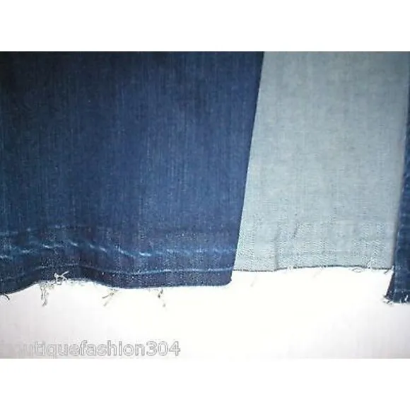 Womens Dark Long Genetic Denim NWT Jean Skirt 29 32 X 42 Tall Anthropologie Slit