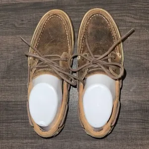 Women’s Durango tooled leather Music City Boat Shoes, Size 7.5