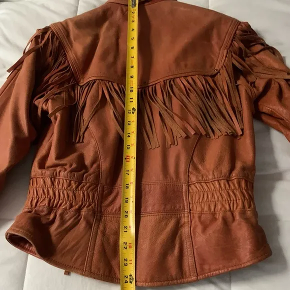 🍁Women's Genuine Leather Brown/Rust Thinsulated Lined jacket. Size Medium