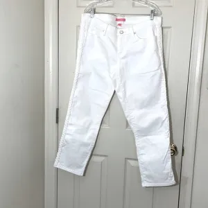 Women’s LILLY PULITZER White Jeans Size 16 Straight Legs Excellent condition!