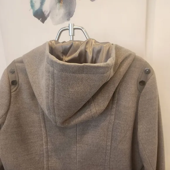 Womens NWTO sugafly gorgeous grey, lined zip up/ button long coat size L ♥️
