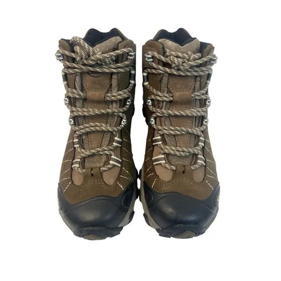 Womens Oboz Bridger Mid B-Dry Waterproof Hiking Boots 7 Regular Walnut 22102