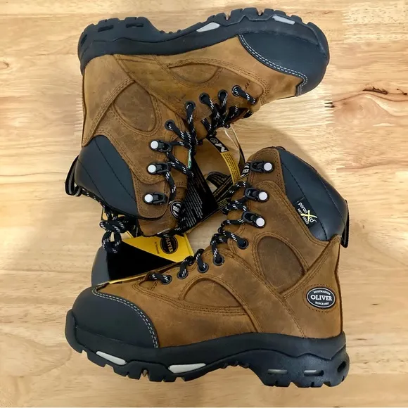 Women’s Oliver by Honeywell OL24031-BRN-090 Steel Toe Work Boot Size 5.5