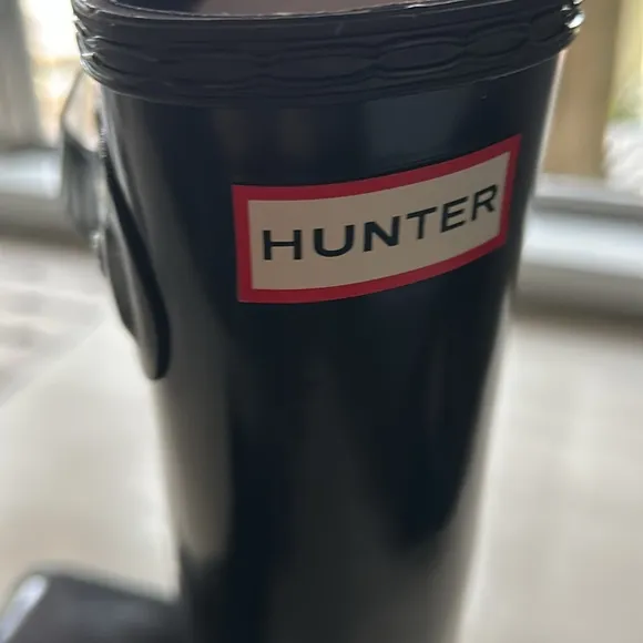Women's Original Tall Gloss Rain Boots US 5 Black
