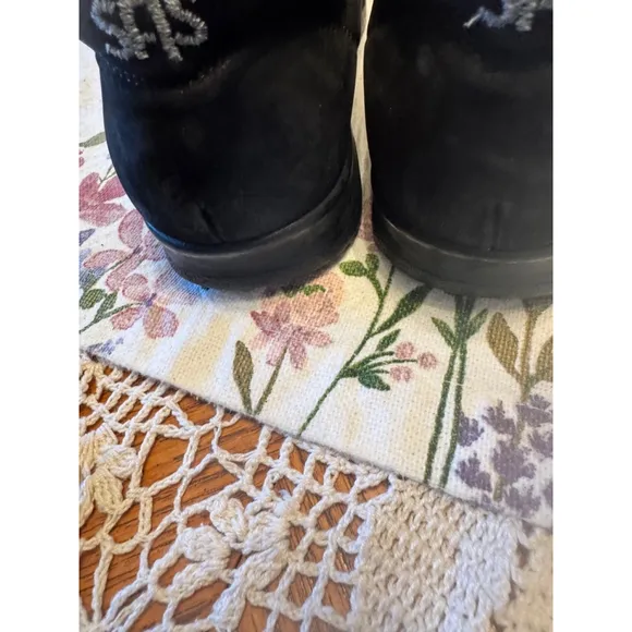Women's SAS Black Leather Comfort Shoes Size 8W