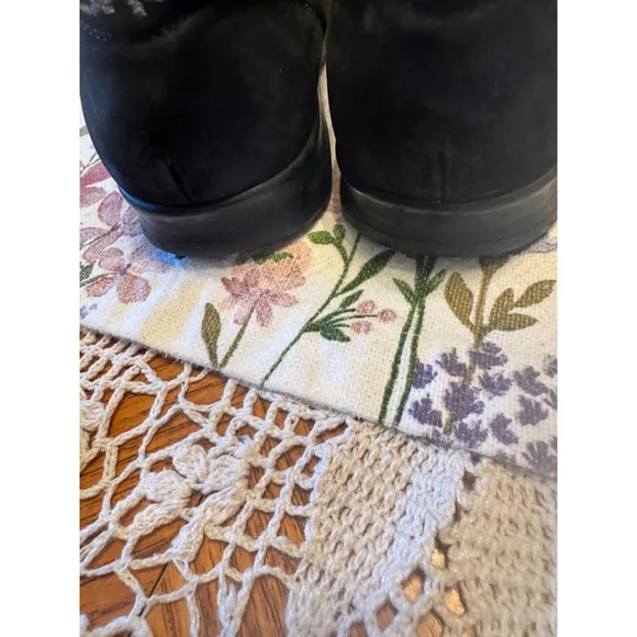 Women's SAS Black Leather Comfort Shoes Size 8W
