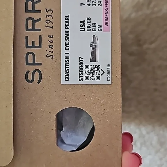 Womens Sperry Coastfish 1 Eye-Tonal Metallic Smoked Pearl