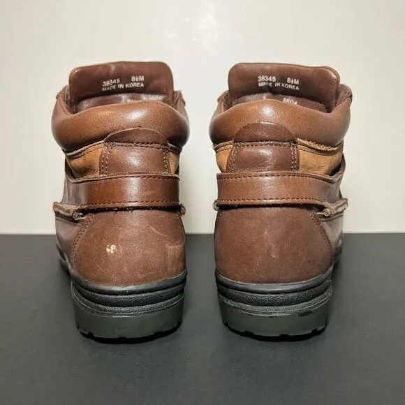 Womens TIMBERLAND Gore Tex Brown Leather Ankle Boots / Size 8.5 Medium