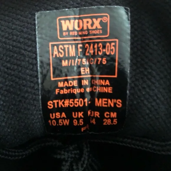 WORX by Red Wing Shoes Men's 5501 Steel Toe Boots Slip Resistant