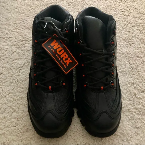 WORX by Red Wing Shoes Men's 5501 Steel Toe Boots Slip Resistant