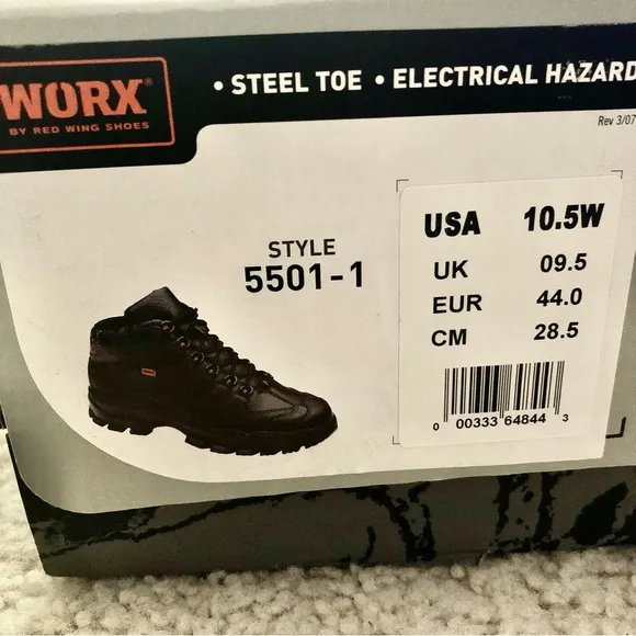 WORX by Red Wing Shoes Men's 5501 Steel Toe Boots Slip Resistant