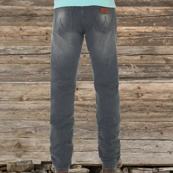 Wrangler Retro 31 32 X36 Gray Slim Straight Jeans