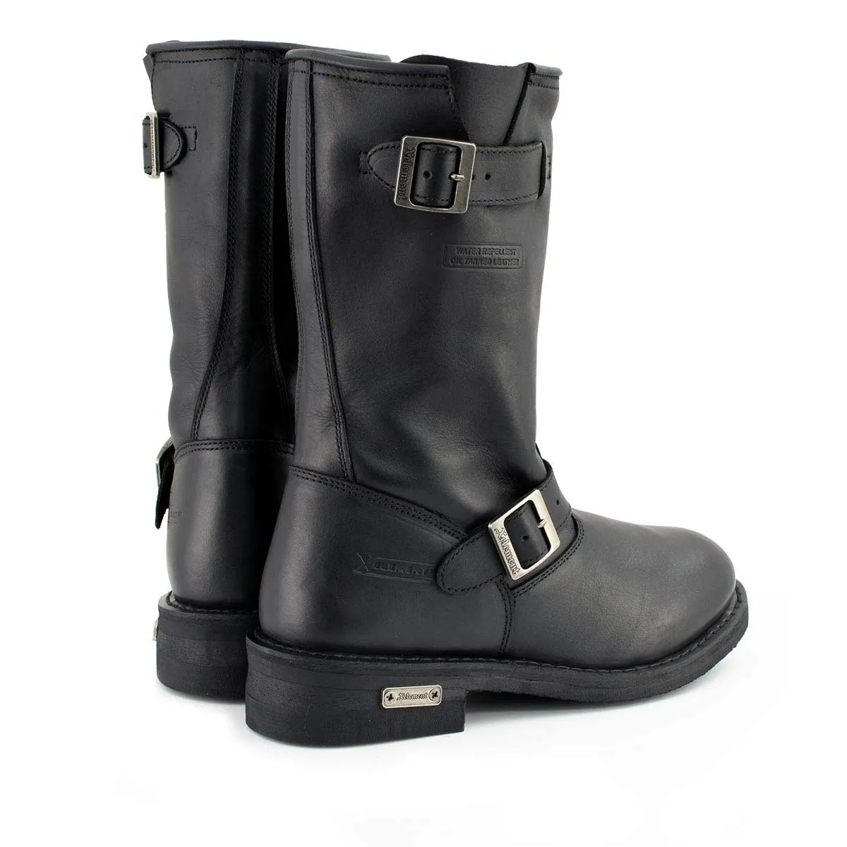 Xelement 1440 'Classic' Men's Black Engineer Motorcycle Leather Boots (9)