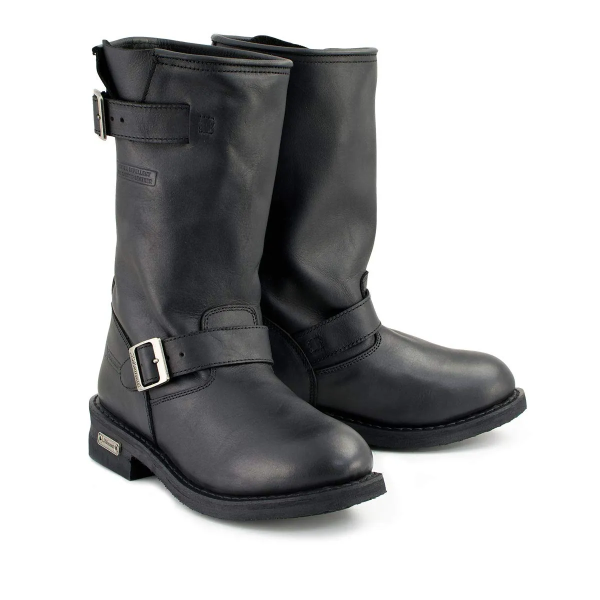 Xelement 1440 'Classic' Men's Black Engineer Motorcycle Leather Boots (9)