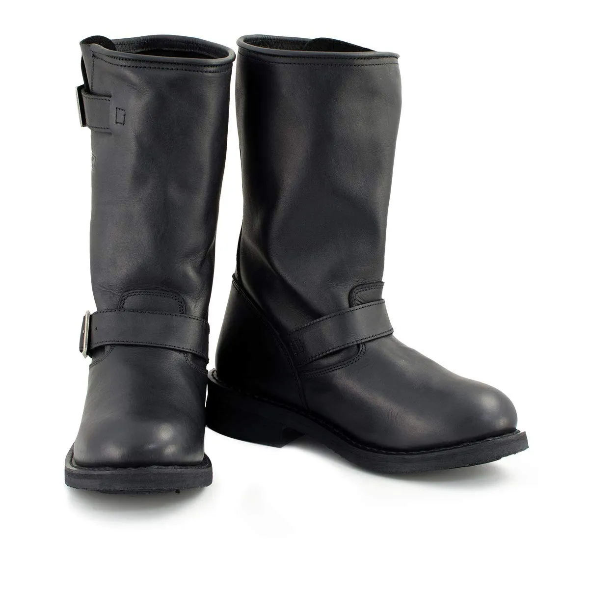 Xelement 1440 'Classic' Men's Black Engineer Motorcycle Leather Boots (9)